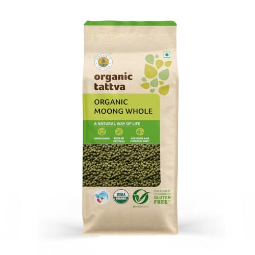 Organic Tattva Whole Moong Dal - Premium (500g)
