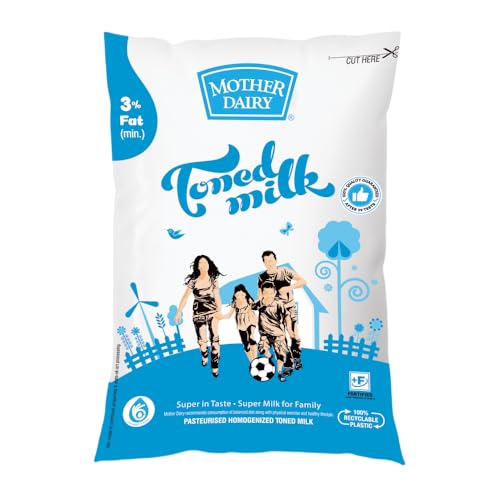 Mother Dairy Whole Milk - Pasteurized (1L)