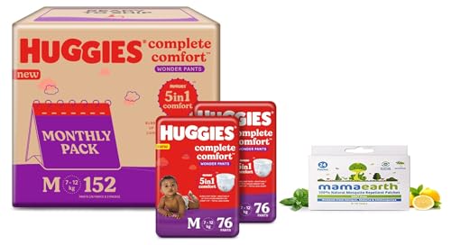 Huggies Wonder Pants Monthly Pack - Size Medium (8-12kg)