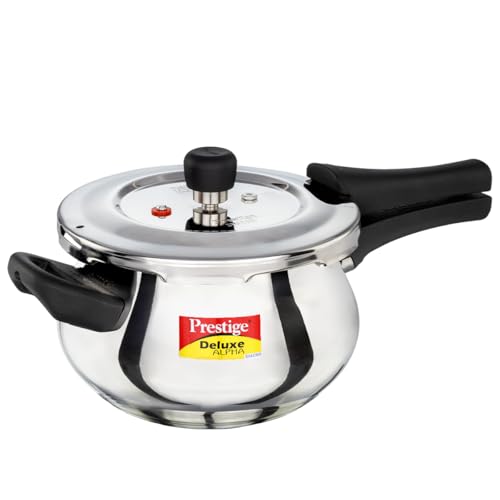 Prestige Deluxe Plus 3-Litre Pressure Cooker (Stainless Steel)
