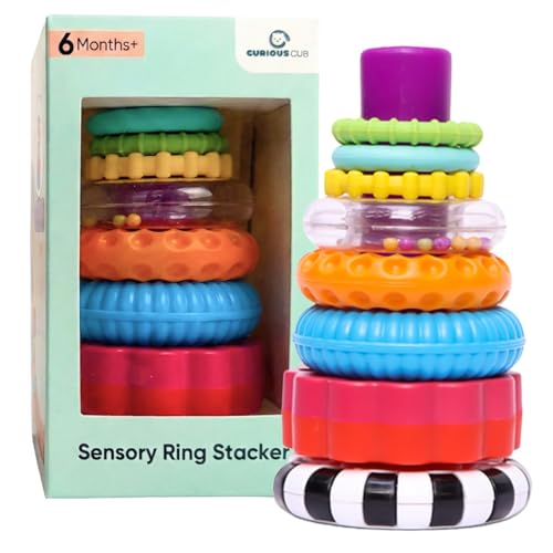 Toyshine Sensory Stacking Rings with Silicone