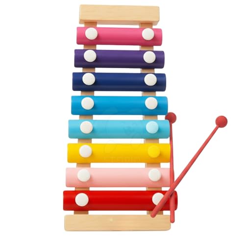 Toyshine Wooden Xylophone with Mallets for Toddlers