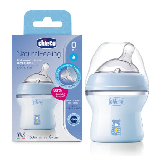 Chicco Physio Comfort Feeding Bottle (Anti-Colic, 150ml)