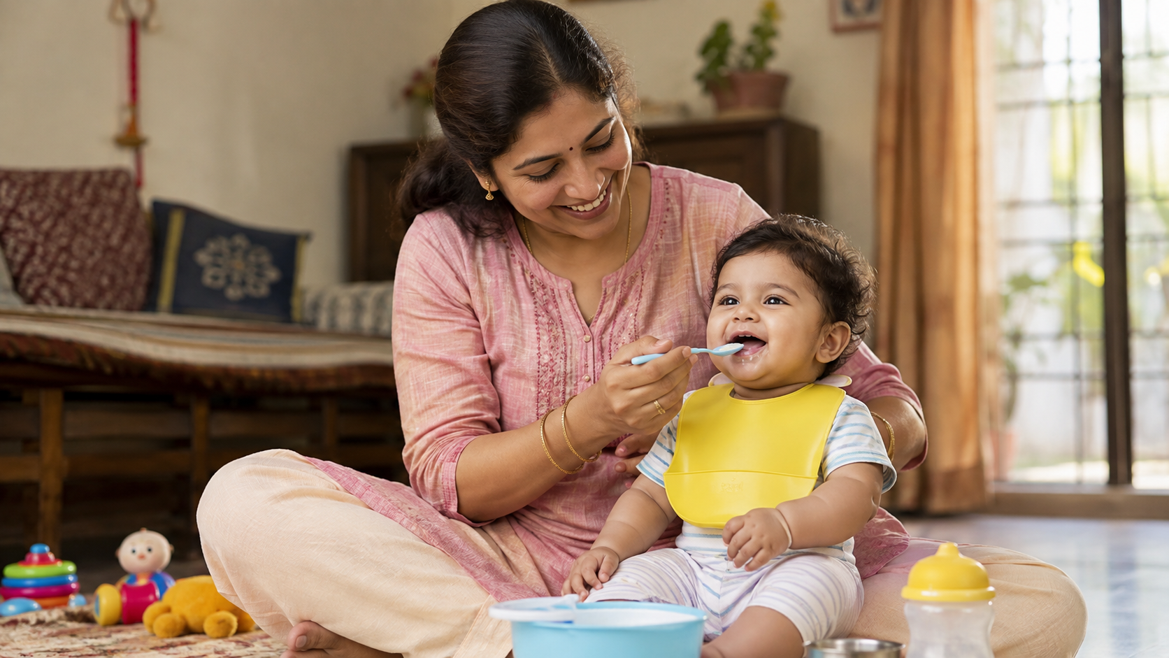Mango Ragi Porridge for 9-Month Babies: Quick Pressure Cooker Recipe & Storage Guide
