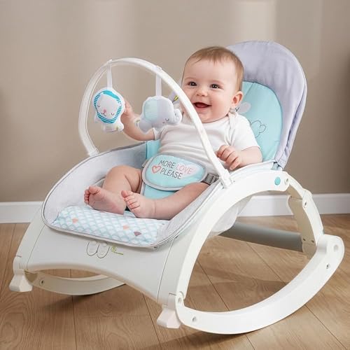 R for Rabbit Lullabies Baby Rocker with Music and Vibration