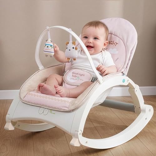 R for Rabbit Frolic Plus Rocker Bouncer with Music and Vibration