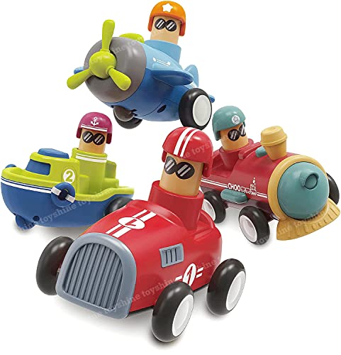 Toyshine Walk Behind Push and Pull Cart Toy