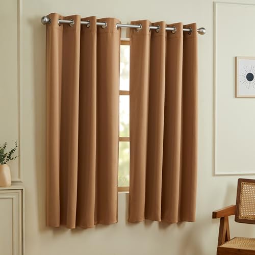 Solimo Blackout Curtains (Pair) 100% Light Blocking