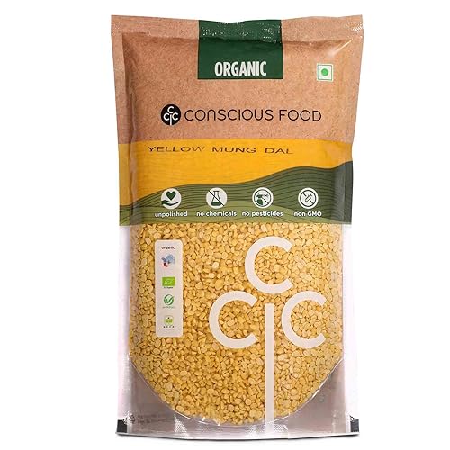 Conscious Food Organic Moong Dal (Split Yellow)