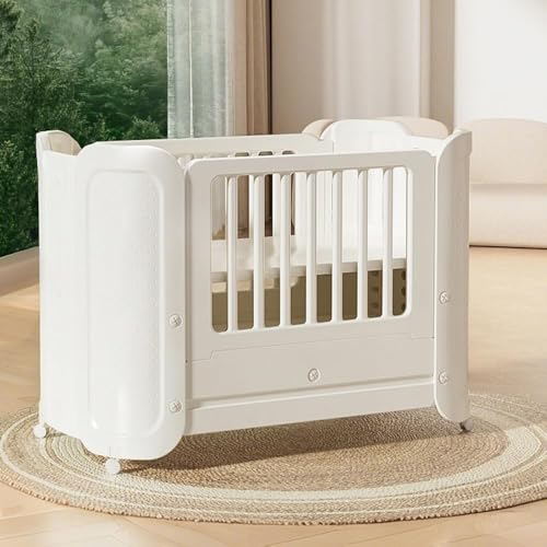 Babyhug Oval 80x50cm Baby Cot with Wheels