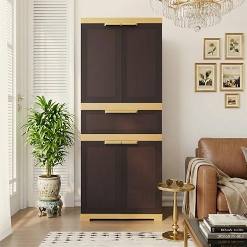 Nilkamal Plastic Lockable Pooja Cabinet with Latch