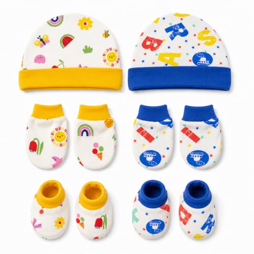 LuvLap Soft Baby Cap - Newborn Essentials (Single Cap)