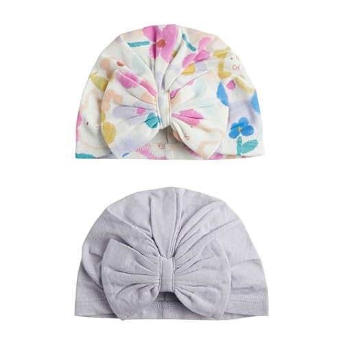 Mothercare Newborn Cotton Caps (Pack of 2) - Soft Touch