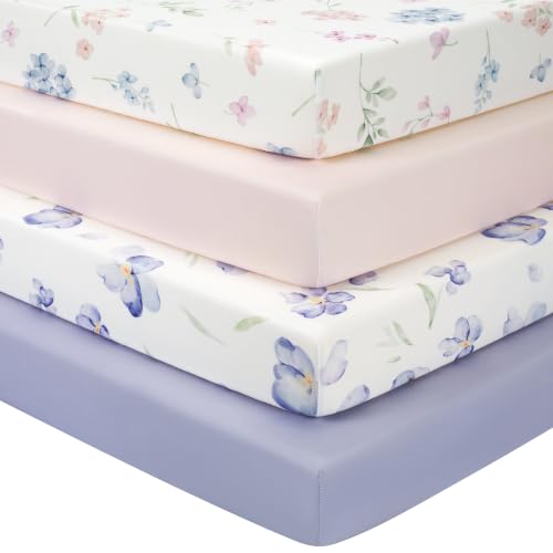 Babyhug Mold-Resistant Crib Sheet Set (Pack of 4)