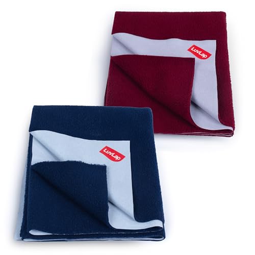 LuvLap Quick-Dry Crib Sheet (65% Cotton, 35% Polyester)