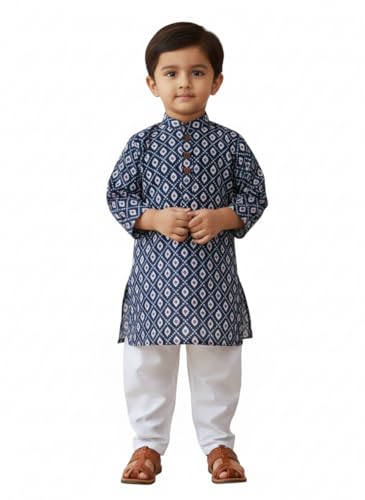 Babyhug Organic Cotton Printed Kurta Pajama for Infants