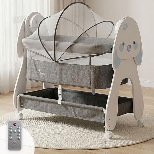 R for Rabbit Sapphire Baby Crib with Change Table and Mattress