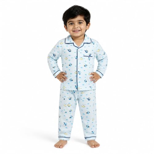 LuvLap Baby Cotton Night Suit Pack of 2 (6-18 Months)