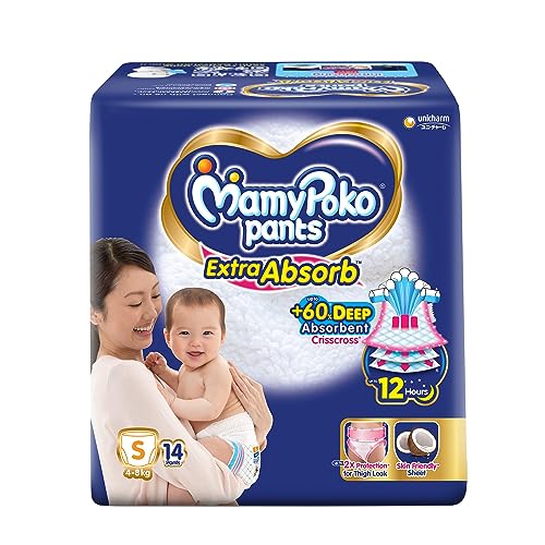 MamyPoko Extra Absorb Pant Style Diapers Size 4 (5-8kg)