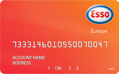 Courier fuel card Esso Europe for delivery drivers and businesses travelling across European countries