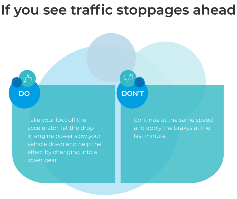 traffic stoppages ahead graphic 