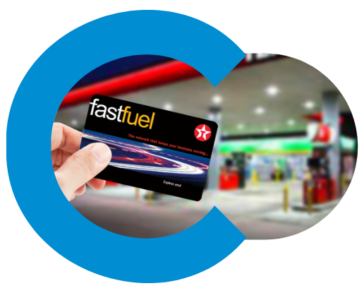 Texaco fastfuel fuel card being used at a Texaco station in the UK