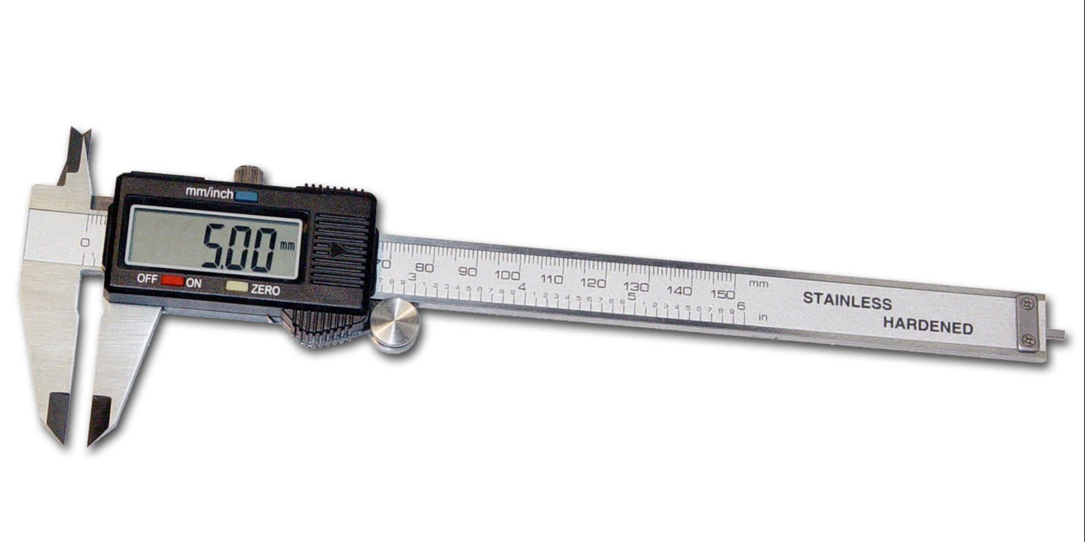 Digital Vernier caliper for dimensional verification