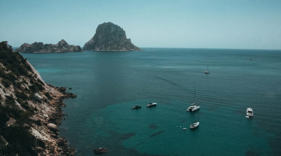 Foto vista aerea de las islas