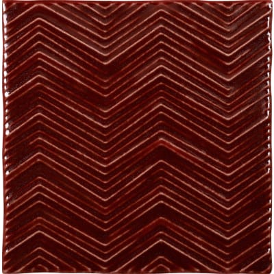 140X140MM HANDMADE TEXTILE MIX BURGUNDY (A) (140LYNB-06)