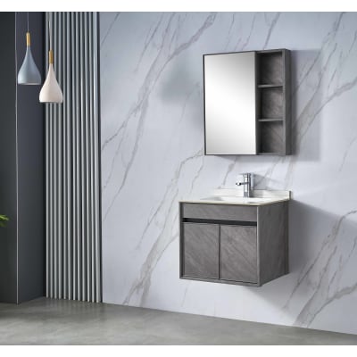 ERN 61627 - CABINET SET (2/2 MIRROR CABINET - 600*700*127MM)