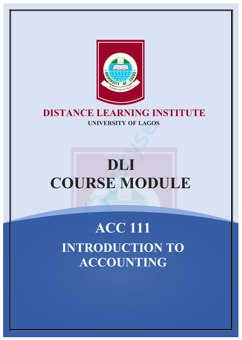 Introduction to Accounting