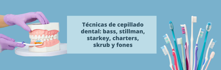Técnicas de cepillado dental: bass, stillman, starkey, charters, skrub y fones