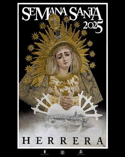 Cartel Semana Santa 2025 Herrera, de José Ángel Atero Blanco