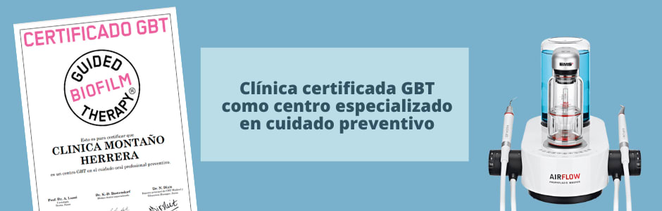Montaño Herrera, clínica certificada GBT como centro dental especializado en cuidado preventivo