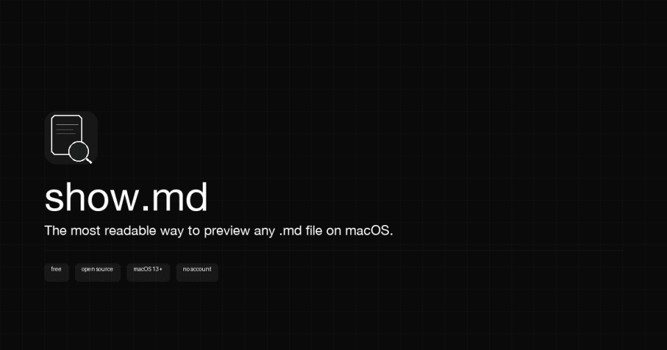 showmd screenshot 1