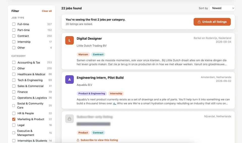 Hidden Jobs NL screenshot 2