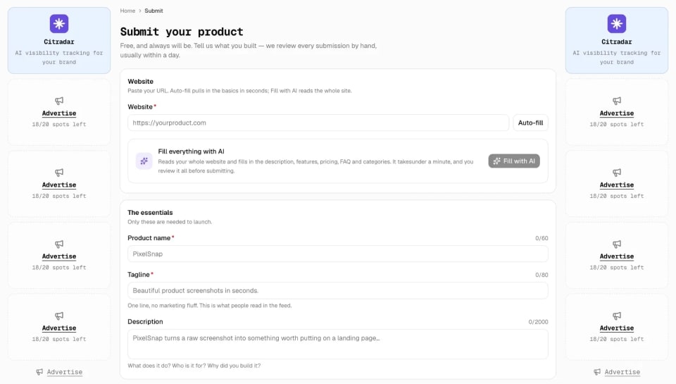 IndieLaunch screenshot 2