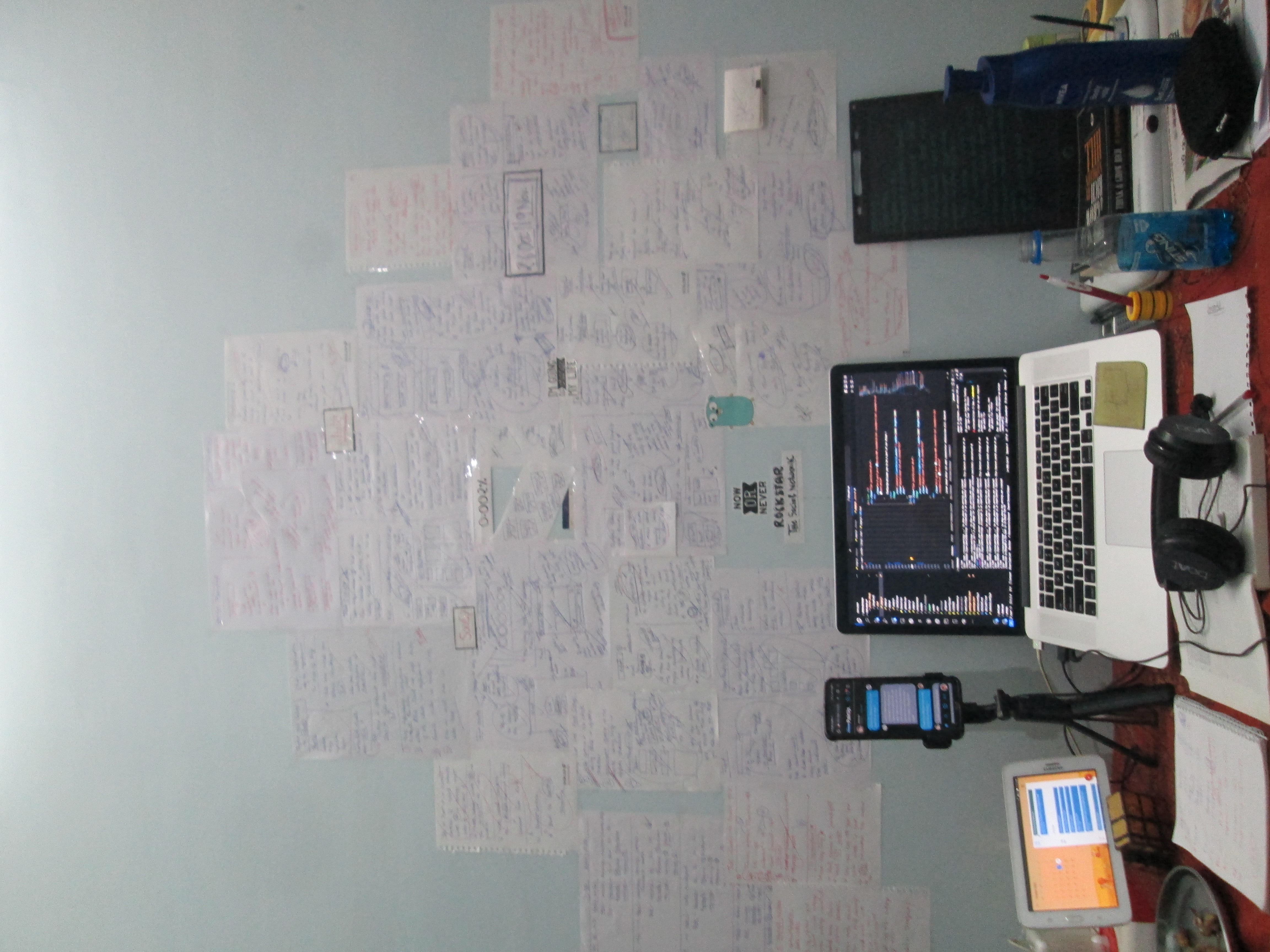screenshot showing the desk wall