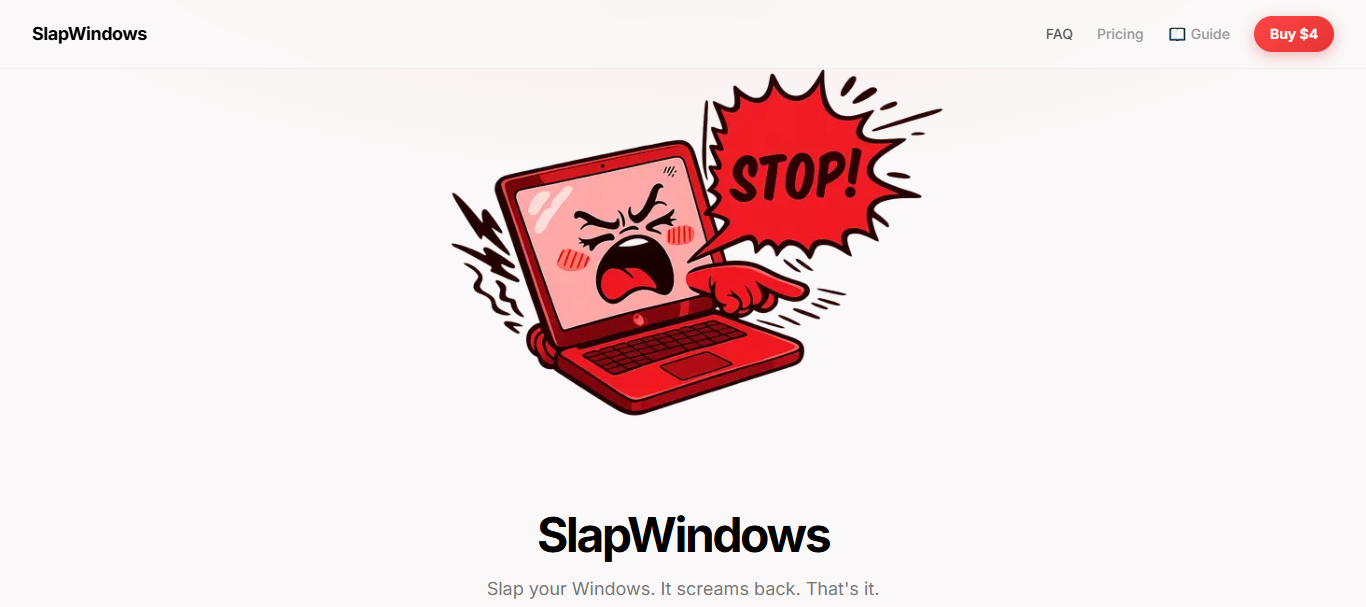 Linux Slapping SlapWindows — Slap your laptop. It screams… | ScrollLaunch