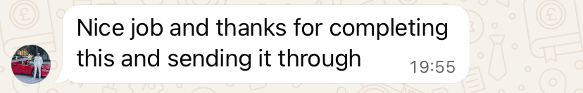 Joseph Valente testimonial