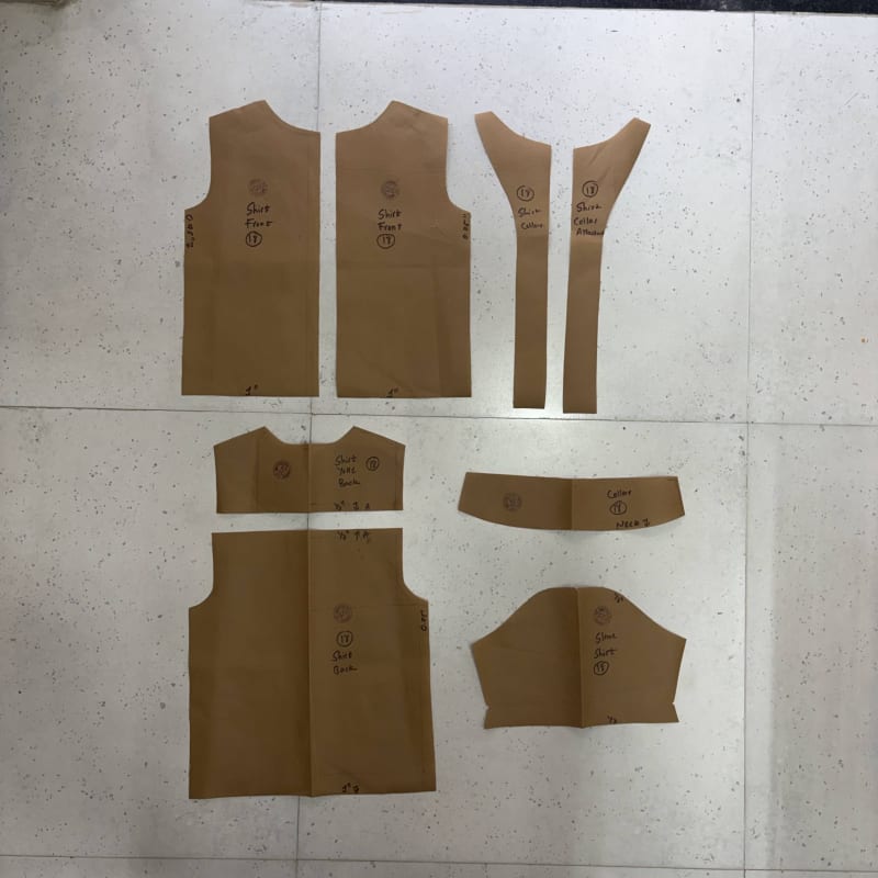 kids yoke shirt with jacket collar