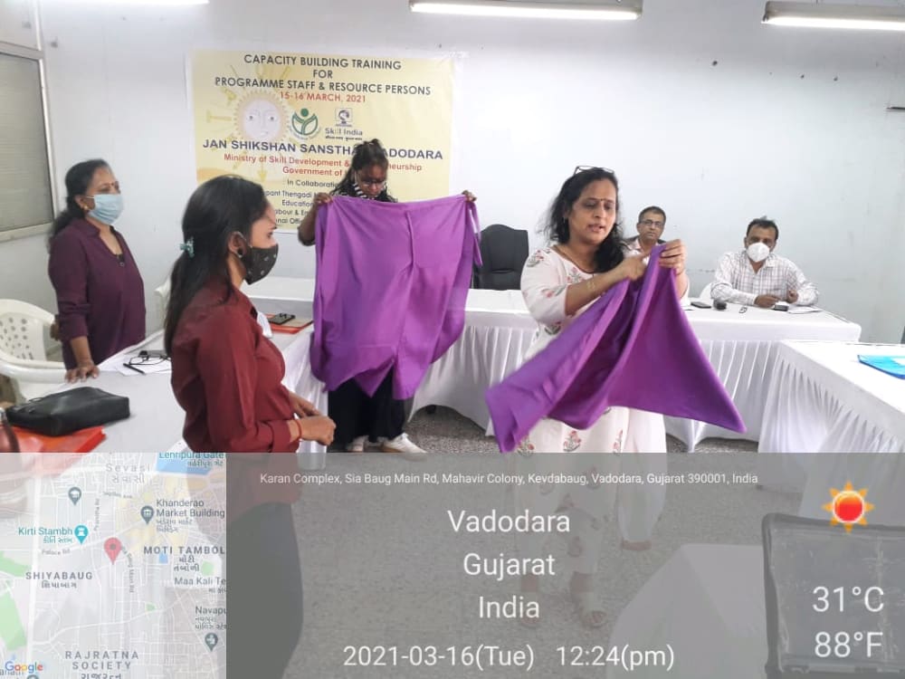 Garment Demonstration During Training