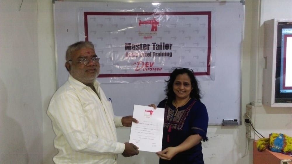 Certificate Distribution — Master Tailor Basic Level Training (Raymond x Dev Infotech)