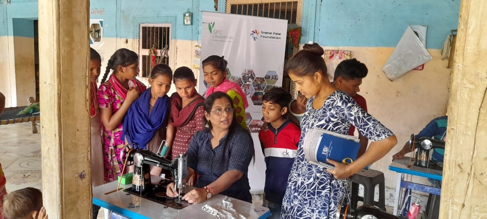SPC Lifesciences & Snehal Patel Foundation — Hands-on Tailoring Demonstration