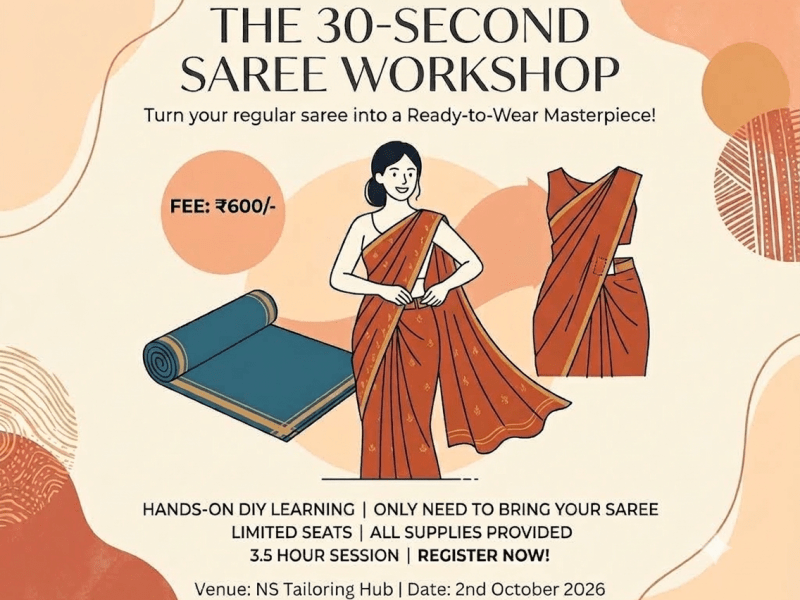 The 30 second saree workshop