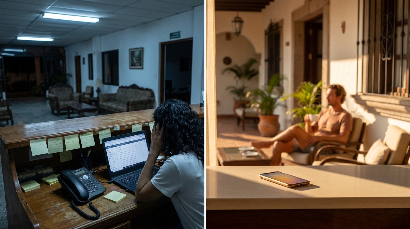 Tu PMS Ofrece un Motor de Reservas; tu Huésped de Hostal Exige un Chat en WhatsApp
