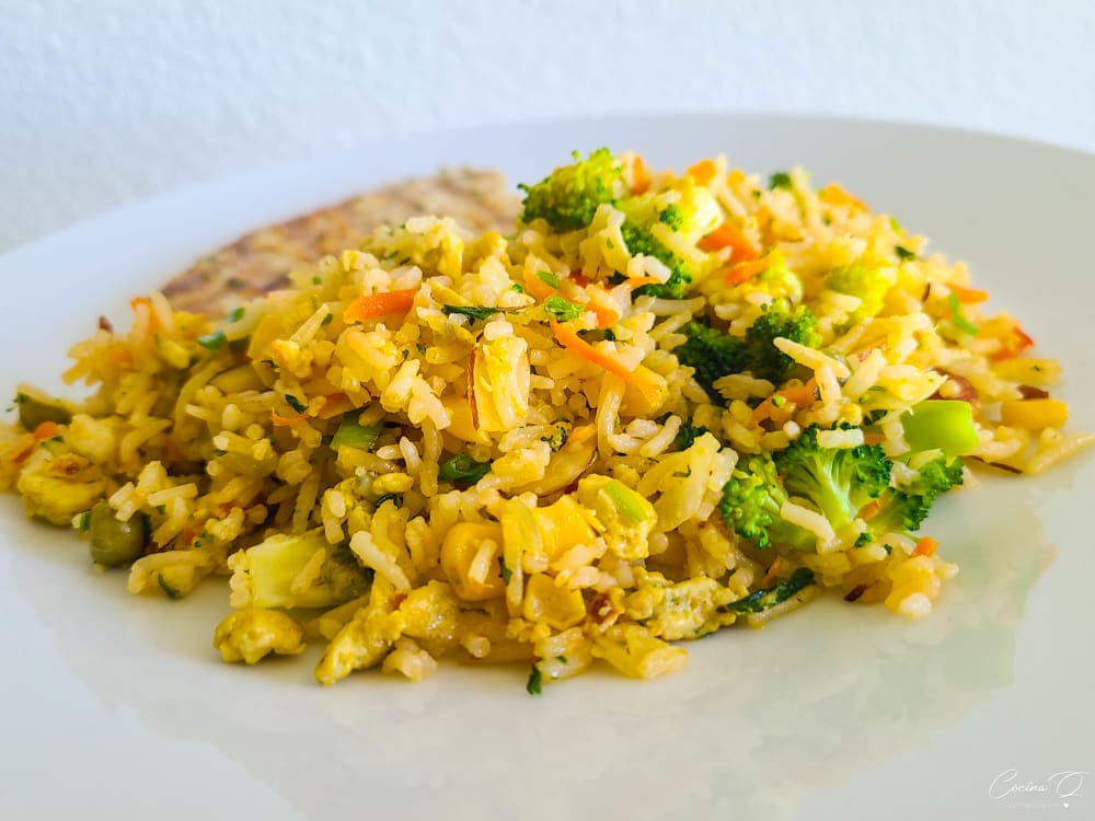 Arroz a la jardinera - Arroz con vegetales