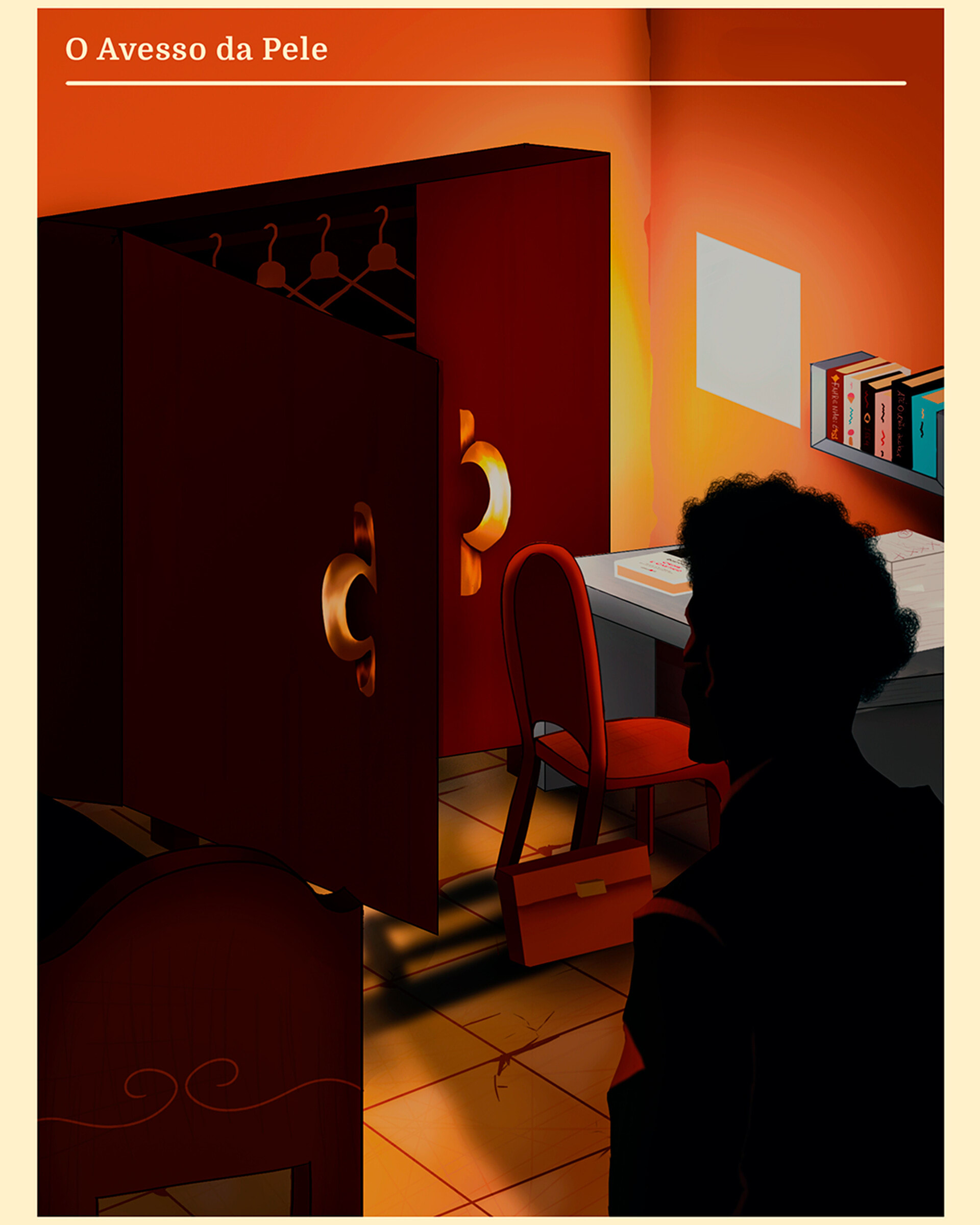 O avesso da pele poster fanart de Fillip Mangia