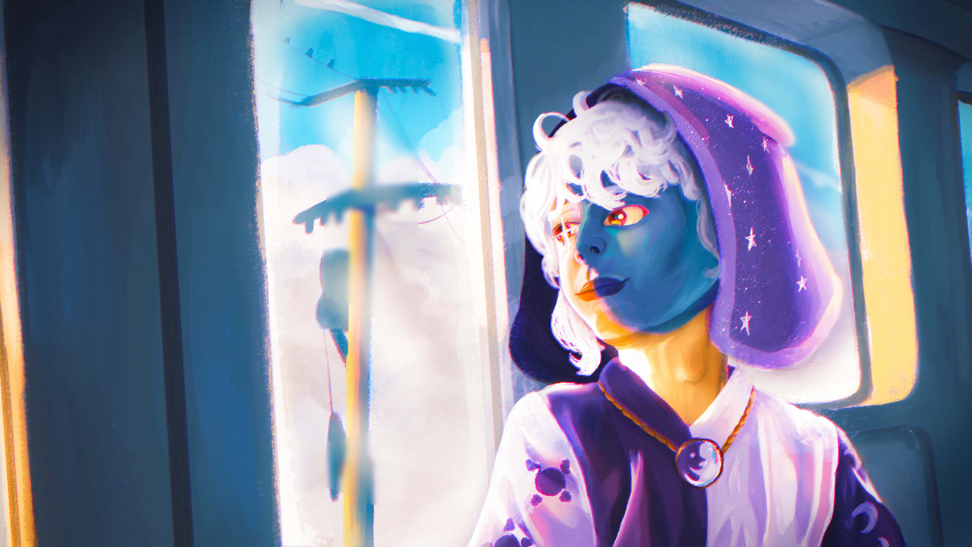 Digital Semi Realistic fanart of The collector from The Owl House by Fillip Mangia