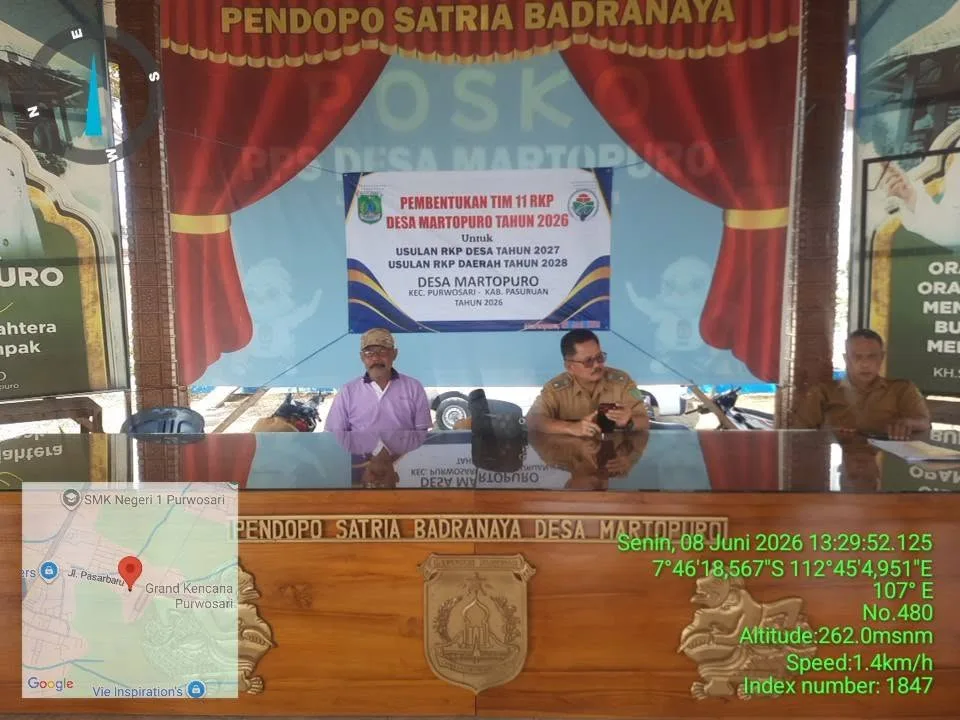 Pembentukan Tim 11 RKP Desa Martopuro.
